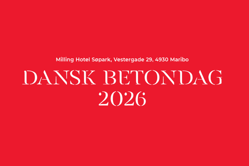 Dansk Betondag 2026 Denmark's concrete industry meets in Maribo this September for Dansk Betondag 2026. On the agenda: recycled aggregates, sustainability indicators, the new Eurocode 2, and landmark projects from the Storstrøm Bridge to the Fehmarnbelt tunnel.